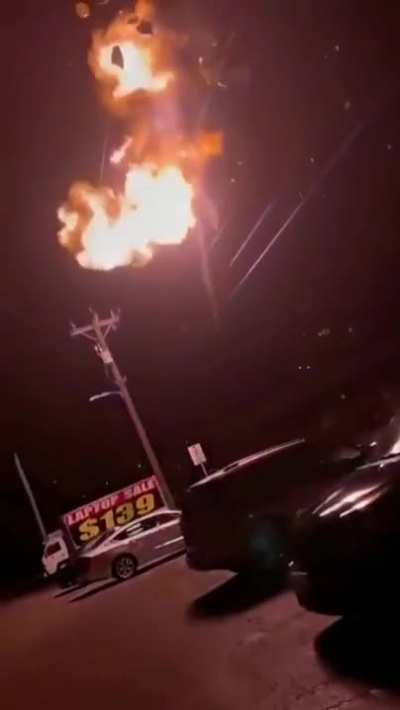 Girl releases graduation balloons and hit power lines taking out power in whole neighborhood