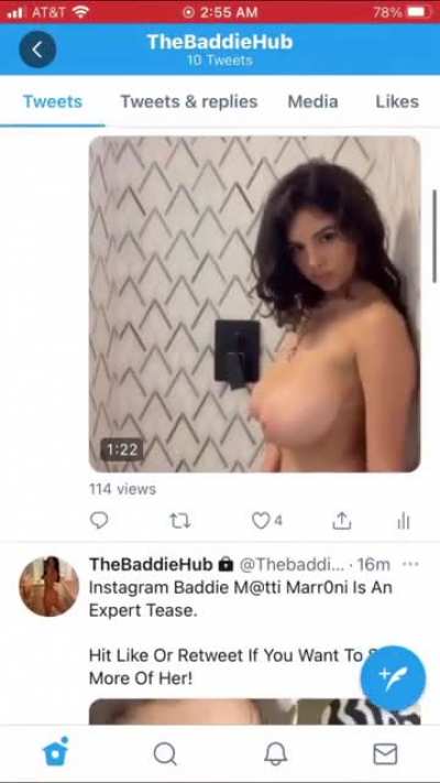 Instagram Baddie M@tti Marr0ni Loves Playing In The Shower! Twitt<wbr>er:@t<wbr>hebad<wbr>diehu<wbr>b