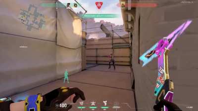 Epic knife fail and the enemy Raze...clutches for us? XD