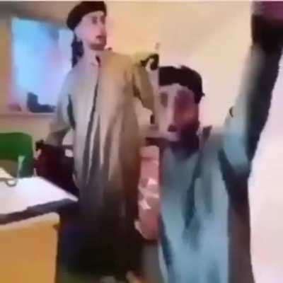 He am beat his son