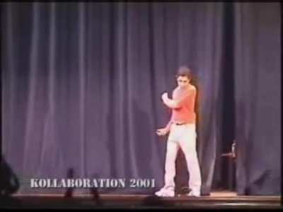 David Elsewhere: Insane Robot Dance (That guy in the orange shirt)