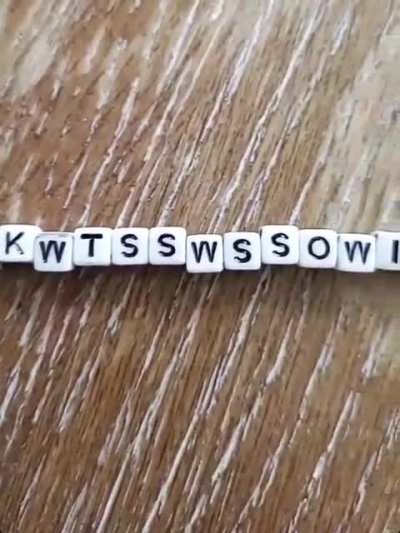 My sister made me this bracelet today