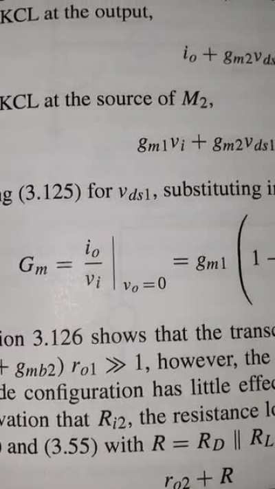 Analog Design in One Equation