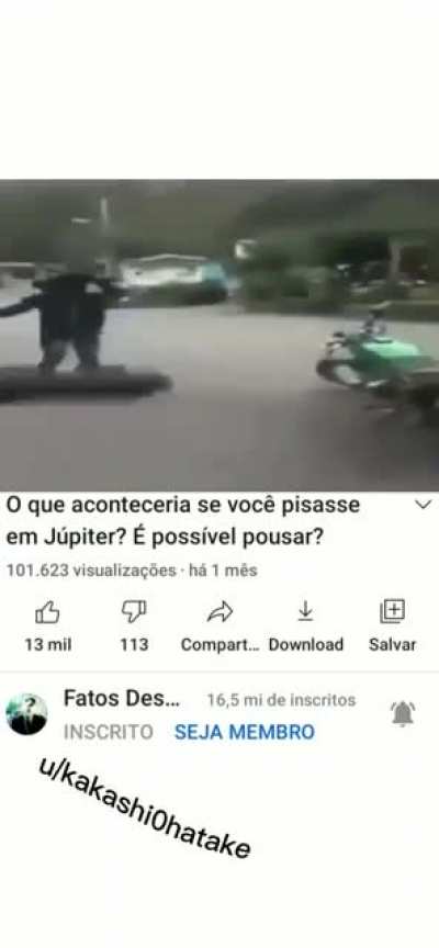 Se o vídeo parecer 