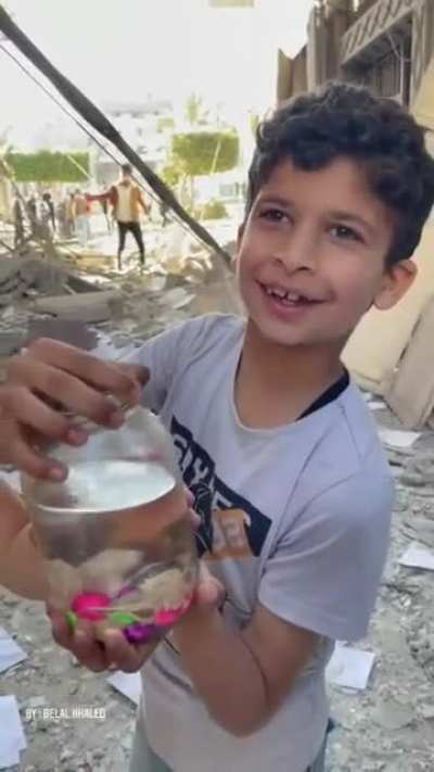 They are happy that they saved their fish from the airstrikes…