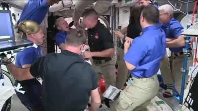 Crew-2's four astronauts board the ISS!