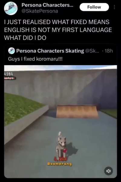 They fixed koromaru