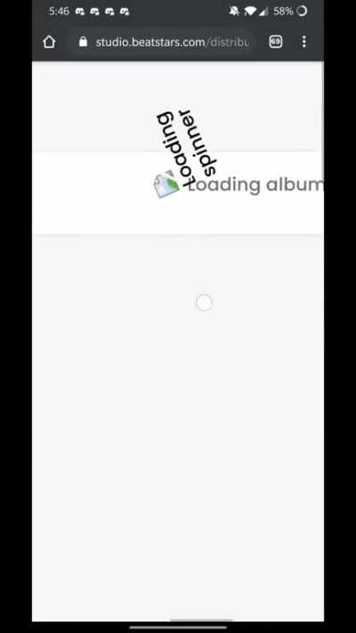 My music distribution service couldn't load an image and ended up doing this...