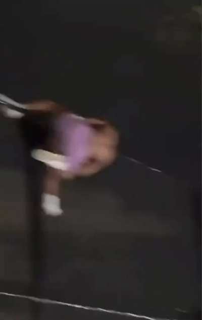 Over a high fence