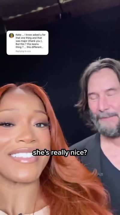 Keanu still feeling the need to introduce himself, he truly is that guy
