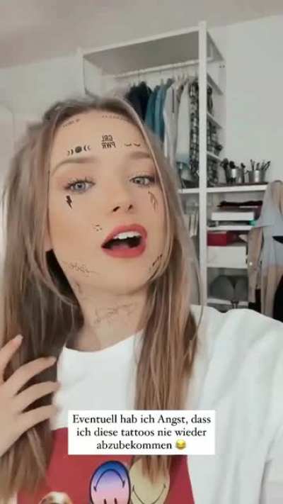 Das ganze mit den Tattoos noch mal in Bewegtbildern ...Quelle: Instagram