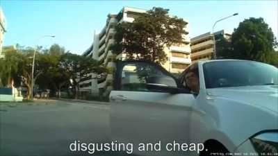 A tourist goes out on vacation in Singapore and gets called “white trash“