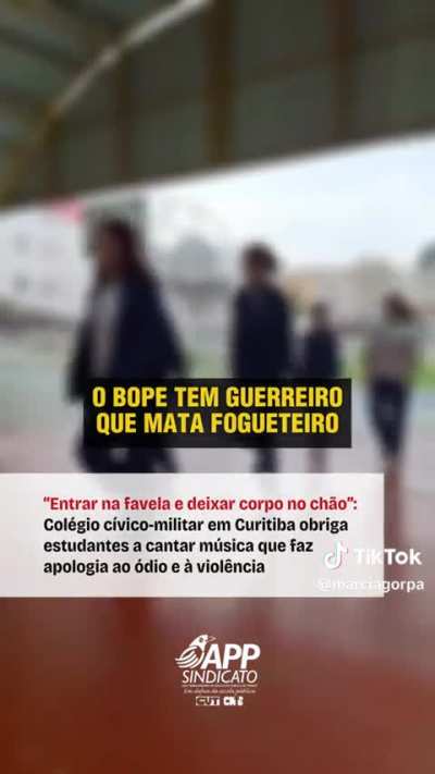 Numa escola perto de você...