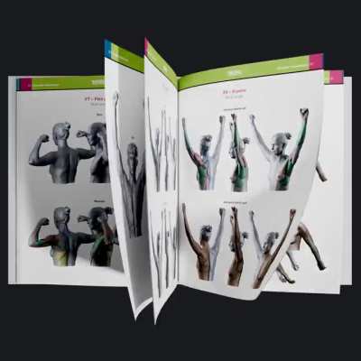 A quick flip-through of our newest book – Arm and Hand in Motion. Dive into the anatomy of movement with hand-sculpted poses, layered visuals, and 3D references. Built for working artists. Available now on our web store!