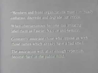 It is all just a little bit of history repeating - Communist playbook