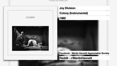 Joy Division - Colony (Instrumental) - Produced by Martin Hannett