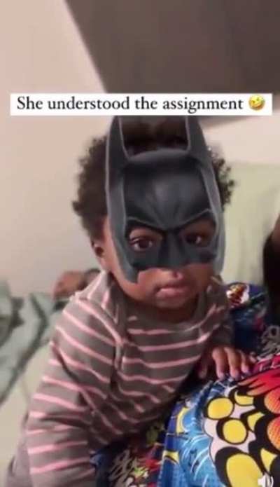 I’m Batman. 🦇👶