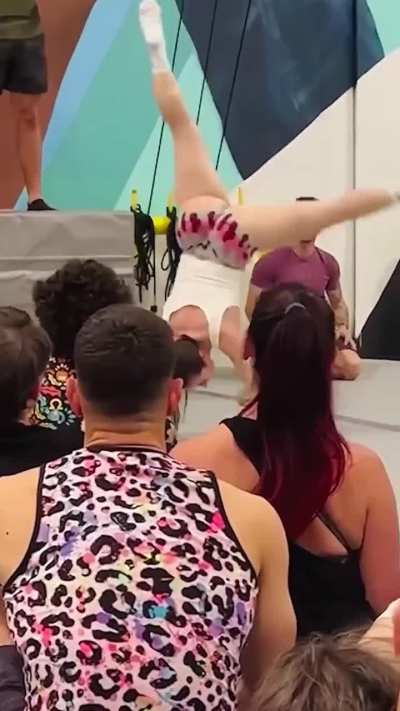 World record attempt handstand walk