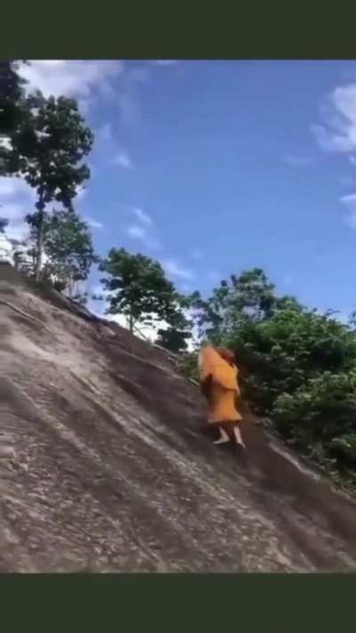 No gravity for him