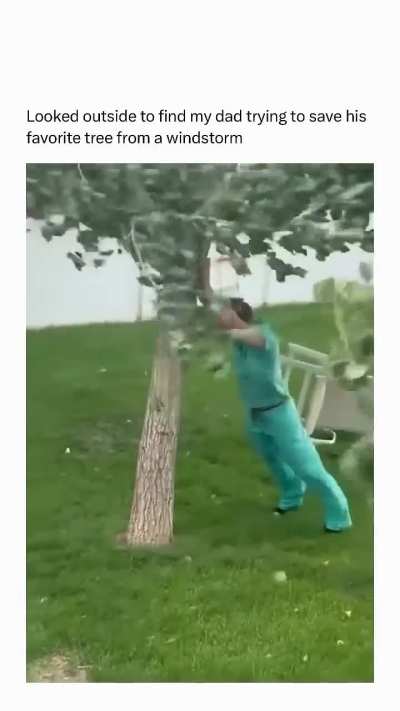 Thats dad's strength for you