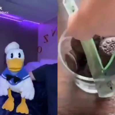 Donald Duck and his Oreos