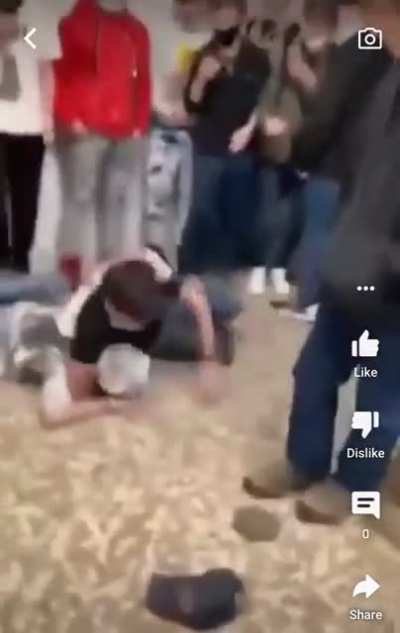 Bathroom fight judo
