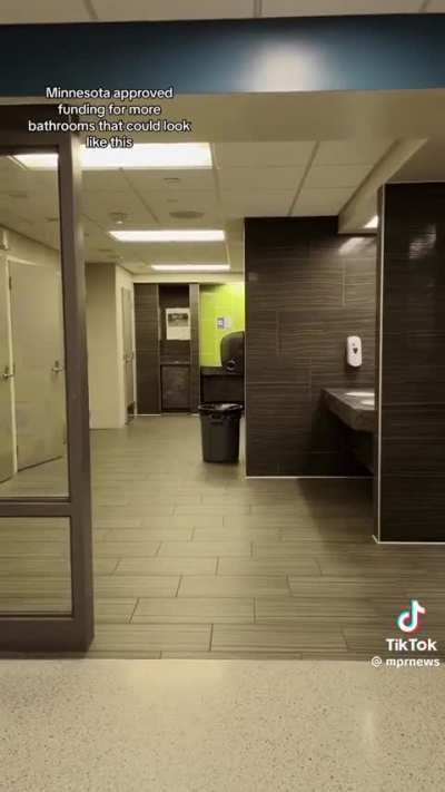 This is a gender neutral bathroom in a high school in Saint Paul, Minnesota