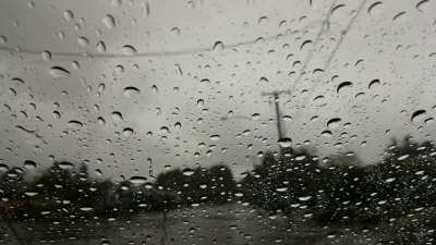 [OC] Sheltered in a car to admire Oregon downpour