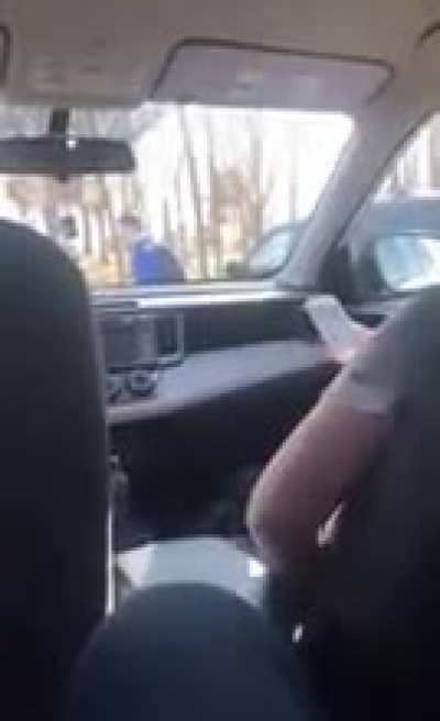 sneaking into friend's car../-