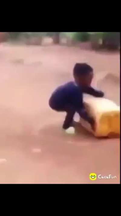 His head fell faster than his body did