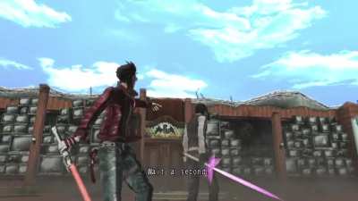 You can catch Henry despawning before the door opens (Watch his Cross Sabre closely)