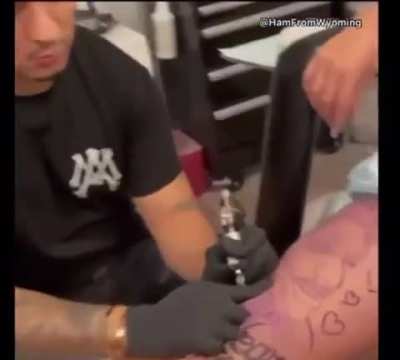 Just getting a tattoo