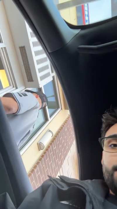 Drive through freakout