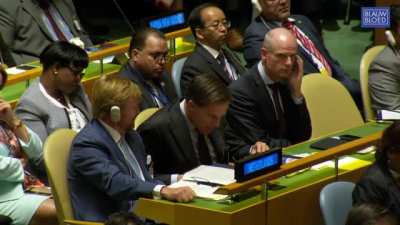 Dutch King shares funny video with Dutch Prime Minister during Trump speech at UN