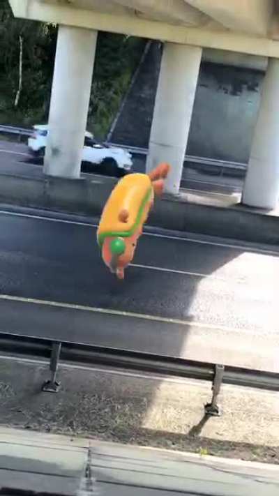 Look at that hotdog dance