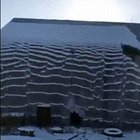 Perfectly knocked the snow off the roof