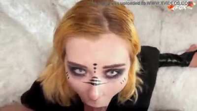Elf Girl Cosplayer Getting Facefucked