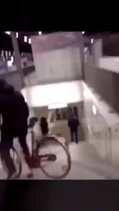 Bikes and stairs don't mix