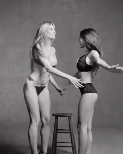 Heidi and Leni Klum
