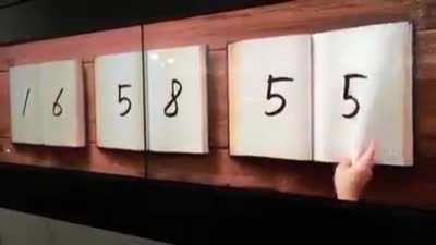 A clock that operates by human hands...