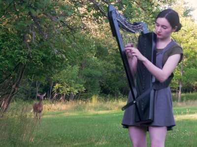 My harp session turned into a Disney movie