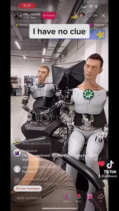 Bizarre Live-streaming of Eastern European Woman and Robots