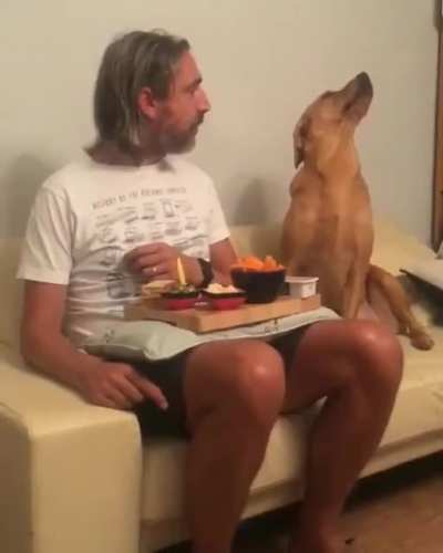 He wants it but too proud to ask ..