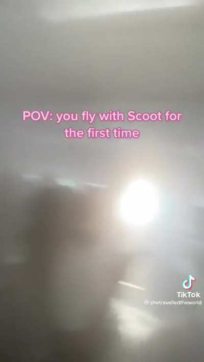 Scoot airlines.. where someone leaves a window open!
