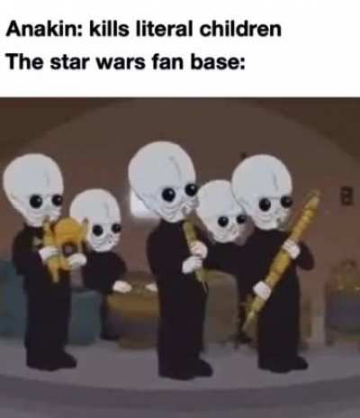 Not Anakin, he couldn’t.