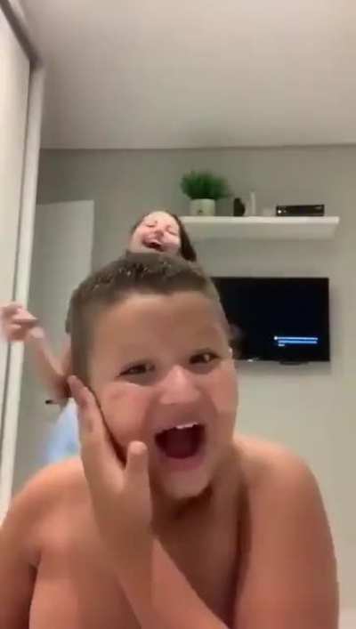 He was so surprised lol