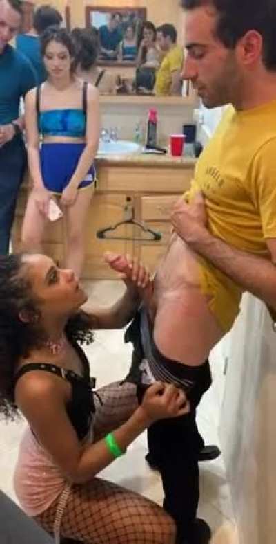 she couldnt wait till the end of the party