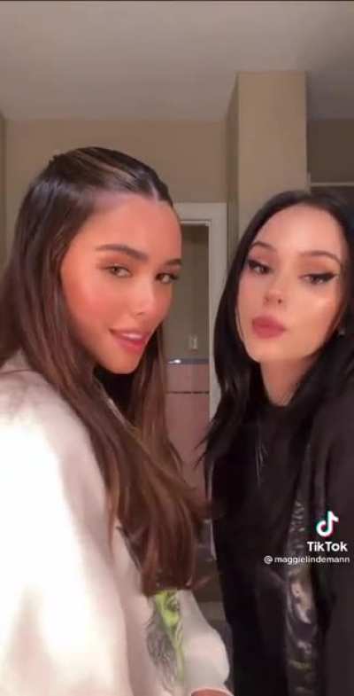 Maggie and Madison while on tour