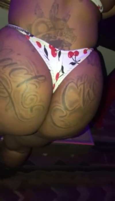 Tattoo on that big ass booty