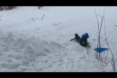Human Snowboard